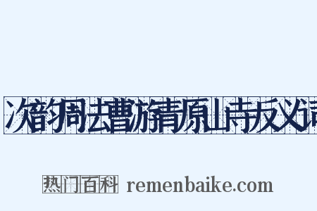 次韵周法曹游青原山寺反义词是什么意思的图片